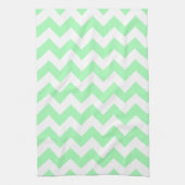 Mintgrün Chevron Geschirrtuch (Vertikal)