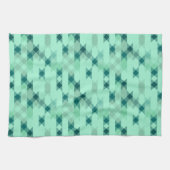mintgrün geometrisch geschirrtuch (Horizontal)