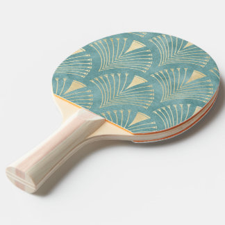 Mintgrün, Gold, Art Deco Muster, vintage, retro, I Tischtennis Schläger