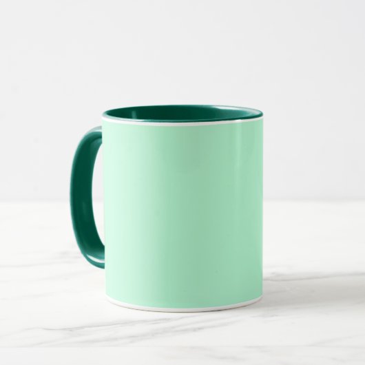 Mintgrün Tasse (Vorderseite Links)