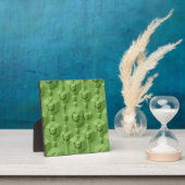 Mintgrüne 3D-isometrische Würfelmuster Fotoplatte (InSitu)