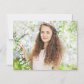 Mintgrüne Abschluss 2 Foto Save Datum (Rückseite)