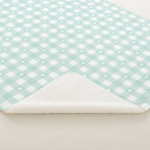 Mintgrüne Häkchen Sherpadecke (3/4)