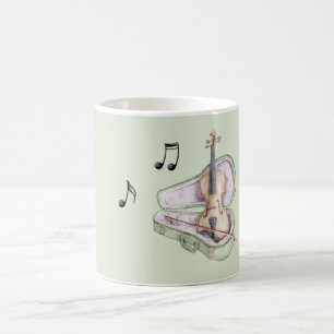 Mintgrüne Lavendel Violine Kaffeetasse