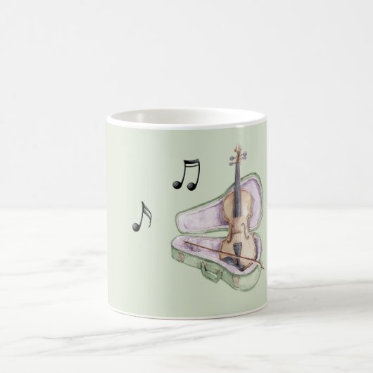 Mintgrüne Lavendel Violine Kaffeetasse (Mittel)