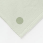 Mintgrüne Punkte Fleecedecke (Ecke)