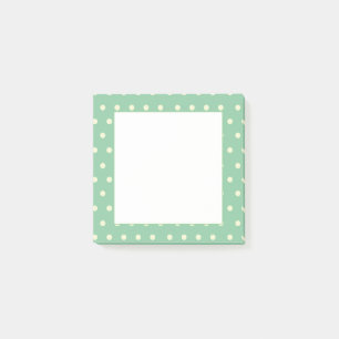 Mintgrüne Punkte individuell anpassbar Post-it Klebezettel