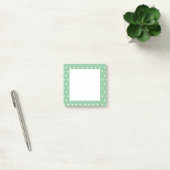 Mintgrüne Punkte individuell anpassbar Post-it Klebezettel (Büro)