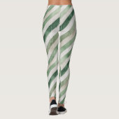 Mintgrüne Streifen Leggings (Rückseite)