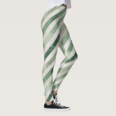 Mintgrüne Streifen Leggings (Rechts)