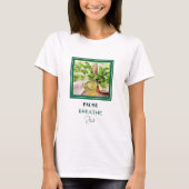 Mintgrüne Wellness & Selbstfürsorge T-Shirt (Vorderseite)