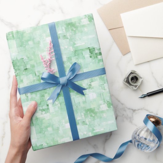 Mintgrüner abstrakter geschenkpapier (Schenken)