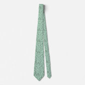 Mintgrüner Batik Boho-Stil floral Paisley-Muster Krawatte (Vorderseite)