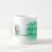 Mintgrüner Cavalier King Custom-Foto Kaffeetasse (Vorderseite Links)