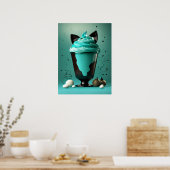 Mintgrüner Eiscreme-Wandkunst-Druck – Aest Poster (Küche)