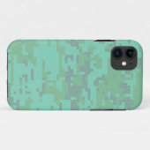 Mintgrünes digitales Tarnmuster Case-Mate iPhone Hülle (Rückseite (Horizontal))