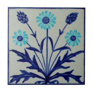 Minton Arts & Crafts Wm Morris Style Repro 1890 Fliese