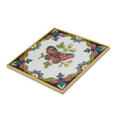 Minton Butterfly Handfarben c.1870 Tile Repro Fliese (Seite)