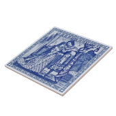 Minton Cinderella Blue Viktorianisch Repro Tile c. Fliese (Seite)