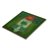 Minton Hollins Art Nouveau Deko Floral Tile Repro Fliese (Seite)