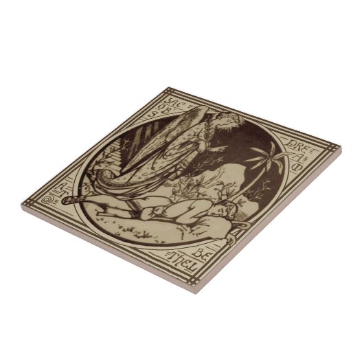 Minton Jacobs Traum Bibellische Antike Repro Sepia Fliese (Seite)