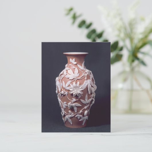 Minton Parian Ware vase, 1894 Postkarte (Stehend Vorderseite)