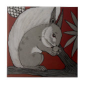 Minton Staffordshire Red Squirrel Fliese (Vorderseite)