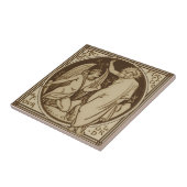 Minton Temptation Christi Repro Antique Sepia Fliese (Seite)