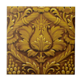 Minton Viktorianisch Imitate Relief Antique Gold R Fliese