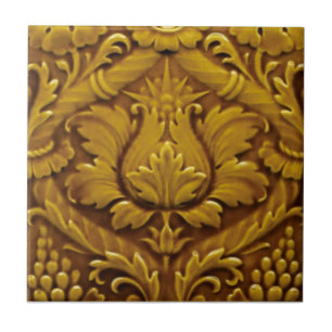 Minton Viktorianisch Imitate Relief Antique Gold R Fliese