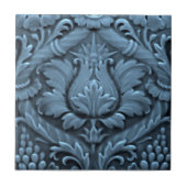 Minton Viktorianische Imitat Hilfe für die blaue R Fliese (Vorderseite)