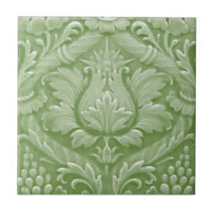 Minton Viktorianischen Imitat Relief Jadeite Color Fliese