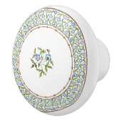 Mintons British Royal Blue Viktorianisch Floral Keramikknauf (Rechts)