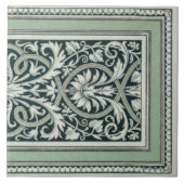 Mintons UK Classic Griechisches Muster Green Fliese (Vorderseite)