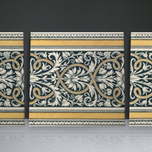 Mintons UK Klassisches Griechisches Blumenmuster Fliese