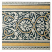 Mintons UK Klassisches Griechisches Blumenmuster Fliese (Vorderseite)