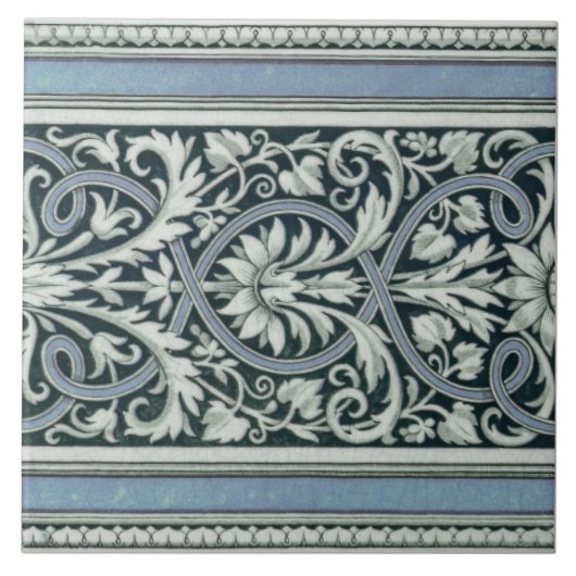 Mintons UK Klassisches griechisches Muster Fliese (Vorderseite)