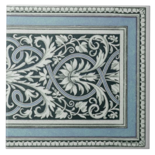 Mintons UK Klassisches griechisches Muster Fliese (Vorderseite)