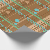 Mintschokoladengeometrie Geschenkpapier (Ecke)