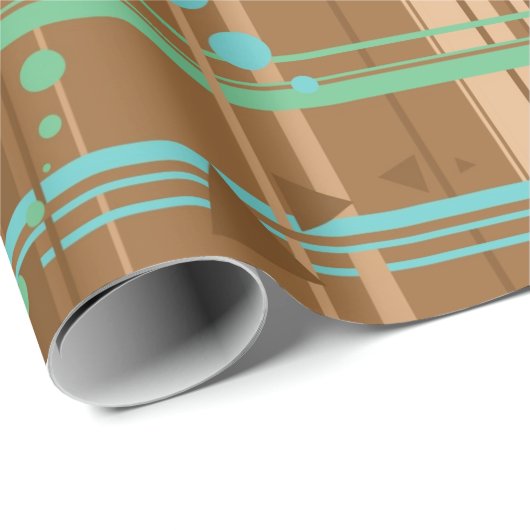 Mintschokoladengeometrie Geschenkpapier (Rolleneckpunkt)