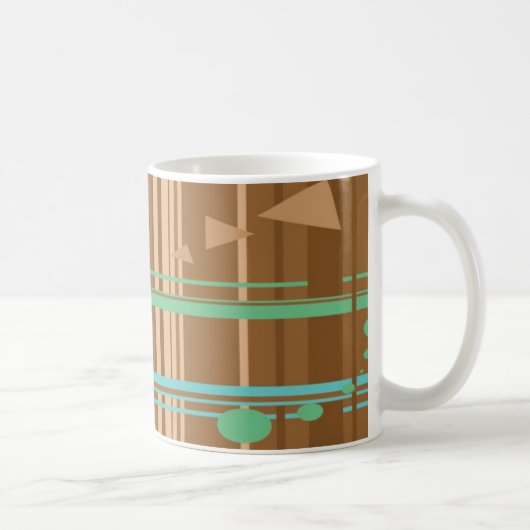 Mintschokoladengeometrie Kaffeetasse (Rechts)