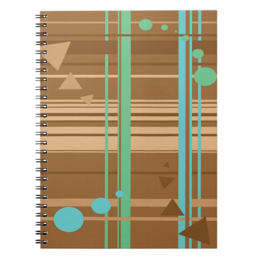 Mintschokoladengeometrie Notizblock (Vorderseite)