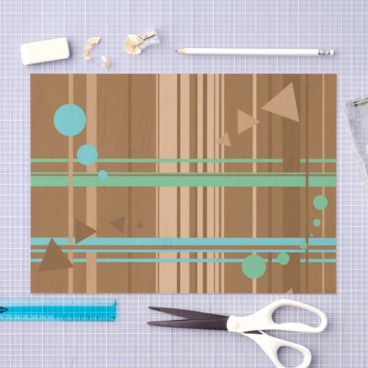 Mintschokoladengeometrie Seidenpapier (Handwerk)