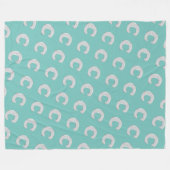 Mintsilberbuchstabe C Fleecedecke (Vorderseite (Horizontal))