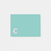 Mintsilberbuchstabe C Post-it Klebezettel (Vorderseite)