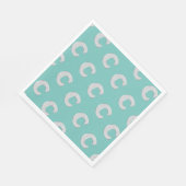 Mintsilberbuchstabe C Serviette (Ecke)