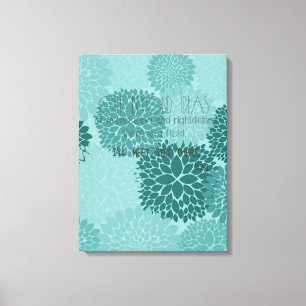 Minty Blume Rumi Zitat Leinwanddruck