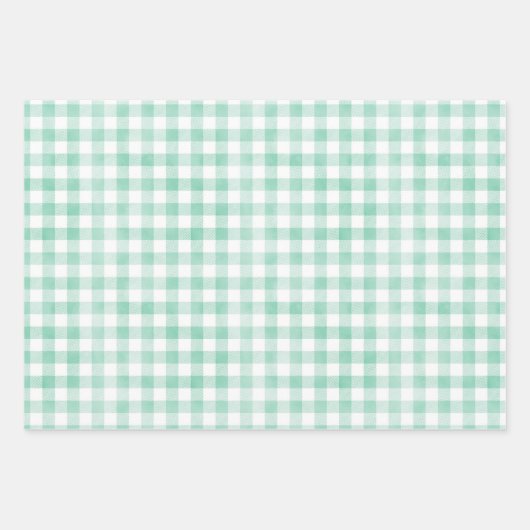 Minty Cosy Holiday Wrapping Paper Sheets Geschenkpapier Set (Vorderseite 2)