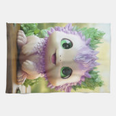 Minty, das charmante Axolotl Geschirrtuch (Horizontal)