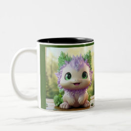 Minty, das charmante Axolotl Zweifarbige Tasse
